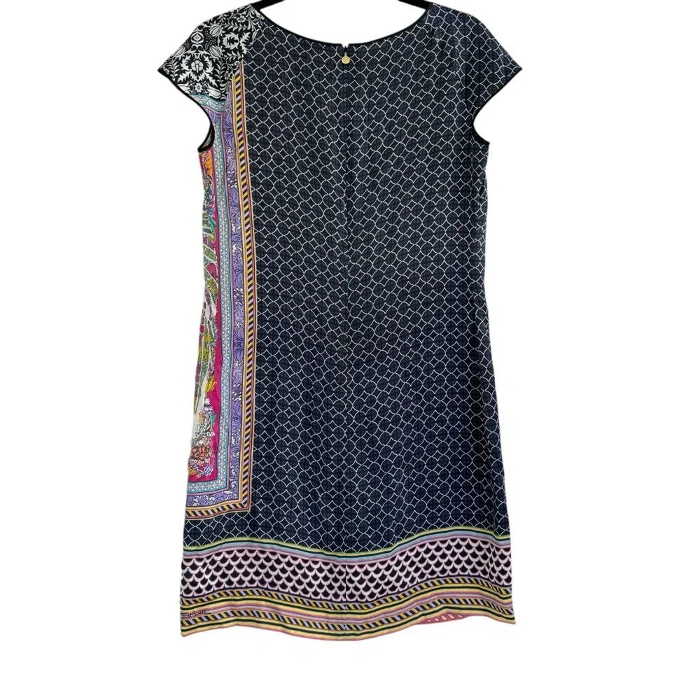 JustCavalli Roberto Cavalli 100% Silk Bandana Print Mini Dress Size 42 (US 6) - Picture 2 of 16